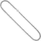 Erbskette 925 Sterling Silber 4,5 mm 50 cm Kette Halskette Silberkette Karabiner