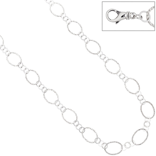 Halskette Kette 925 Sterling Silber 80 cm Silberkette Karabiner
