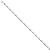 Ankerkette 925 Silber diamantiert 3,4 mm 50 cm Kette Halskette Silberkette