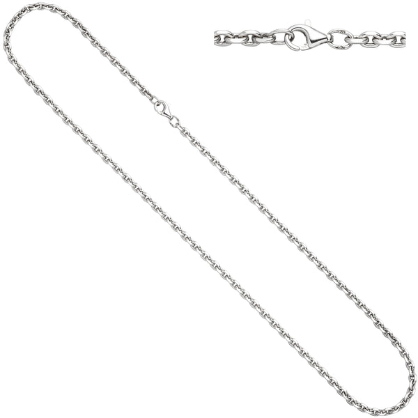 Ankerkette 925 Silber diamantiert 3,4 mm 55 cm Kette Halskette Silberkette