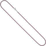 Rundankerkette Edelstahl rot weinrot lackiert 45 cm Kette Halskette Karabiner