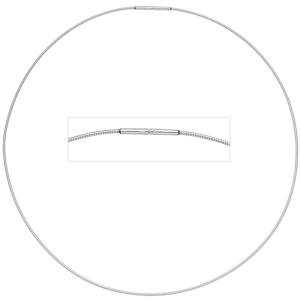 Halsreif Edelstahl 1,0 mm 45 cm Halskette Kette