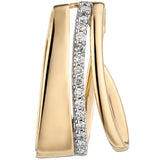 Anhänger 585 Gold Gelbgold 15 Diamanten Brillanten Diamantanhänger
