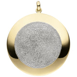 Anhänger 925 Sterling Silber vergoldet mit Glitzereffekt