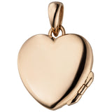 Medaillon Herz Flügel zum öffnen für 1 Foto 925 Silber vergoldet Herzanhänger