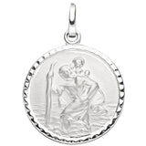 Anhänger Schutzpatron Christopherus 925 Sterling Silber mit Kette 50 cm