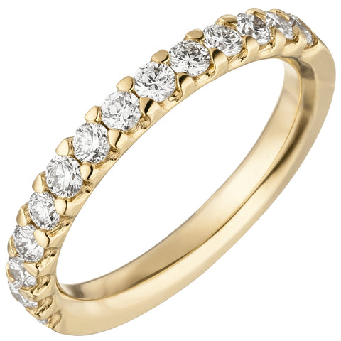 Damen Ring 585 Gold Gelbgold 14 Diamanten Brillanten 0,56ct. Diamantring