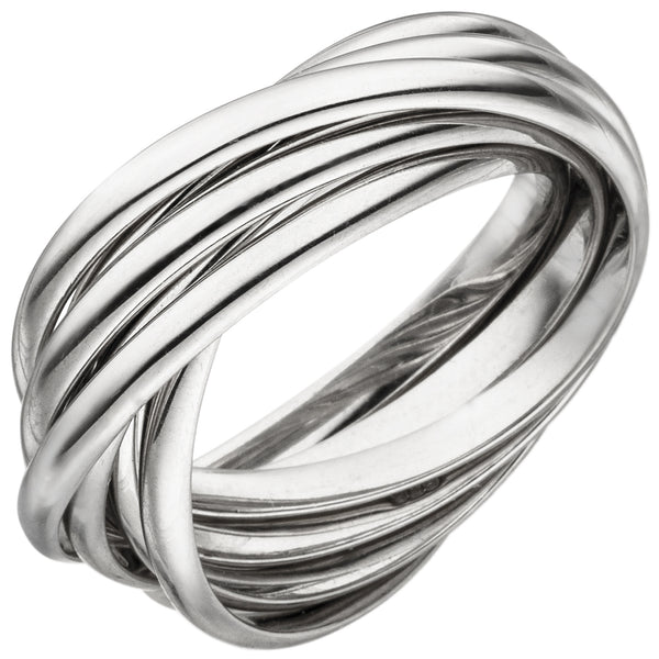 Damen Ring verschlungen 925 Sterling Silber Silberring
