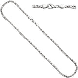 Königskette 925 Sterling Silber 3,1 mm 50 cm Kette Halskette Silberkette