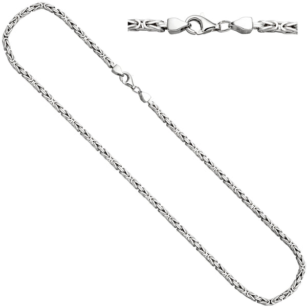 Königskette 925 Sterling Silber 3,1 mm 50 cm Kette Halskette Silberkette