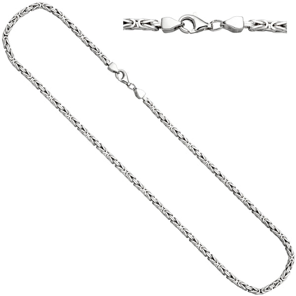 Königskette 925 Sterling Silber 3,1 mm 55 cm Kette Halskette Silberkette