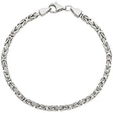 Königsarmband 925 Sterling Silber 21 cm Armband Silberarmband