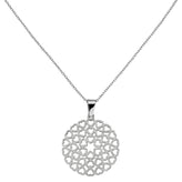 Collier Herzen Edelstahl mattiert 50 cm Karabiner