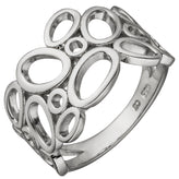 Damen Ring breit 925 Sterling Silber Silberring