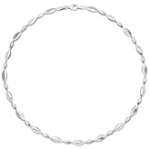 Collier Halskette 925 Silber 108 Zirkonia 45 cm Kette Silberkette