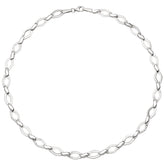 Collier Halskette 925 Silber 144 Zirkonia 45 cm Kette Silberkette