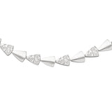 Collier Halskette 925 Sterling Silber gehämmert 45 cm Kette Silberkette