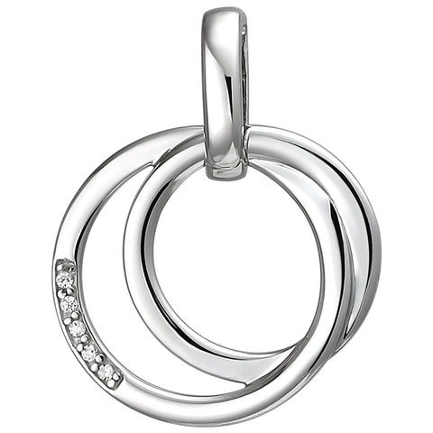 Anhänger 925 Sterling Silber 5 Zirkonia Silberanhänger