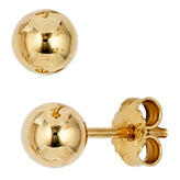 Ohrstecker Kugel 333 Gold Gelbgold Ohrringe Kugelohrstecker Durchmesser 5 mm
