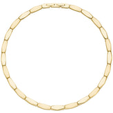 Collier Halskette Edelstahl gold-farben beschichtet 46 cm