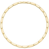 Collier Halskette Edelstahl gold-farben beschichtet 46 cm