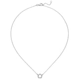 Collier Halskette Blume 925 Sterling Silber 45 cm Kette