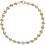 Armband 585 Gold Rotgold 27 Diamanten Brillanten 0,88ct. 18 cm Tennisarmband