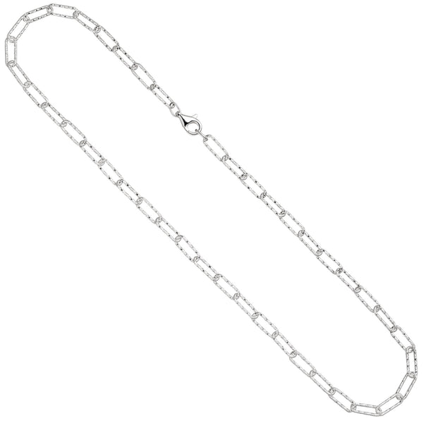 Halskette Kette 925 Sterling Silber diamantiert 50 cm