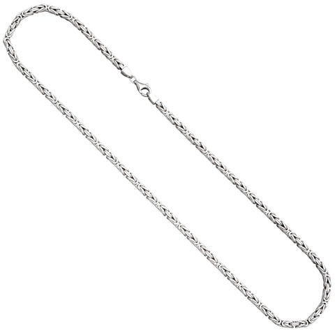 Königskette 925 Silber diamantiert 3,9 mm 55 cm Kette Halskette