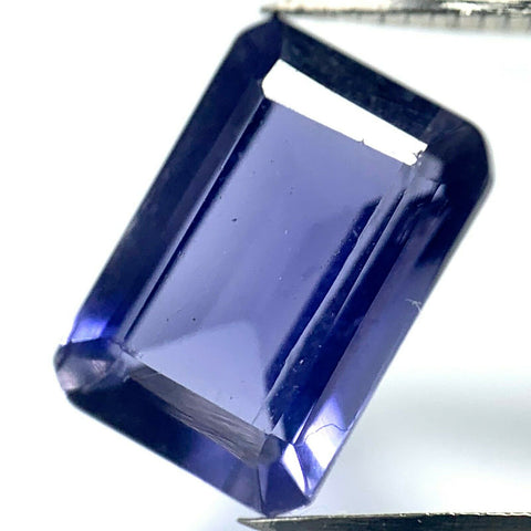 Echter Blaulila Iolith Octagon 1.51ct 8.9x6.1mm