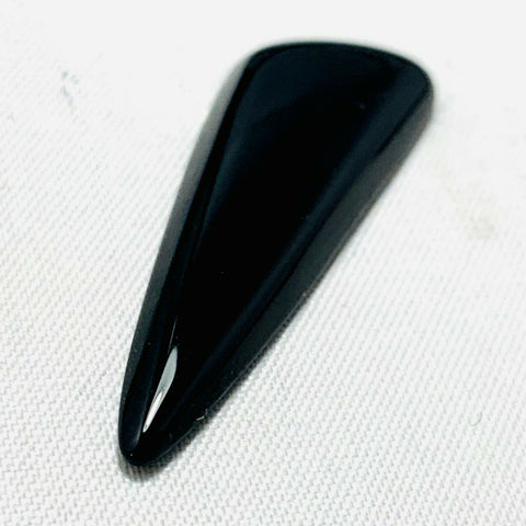 Echter Schwarzer Onyx Fantasie Form 10ct 37x11mm
