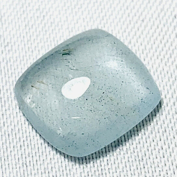 Echter Heller Blauer Aquamarin Antik Cabochon 3.59ct 10.5x9.6mm