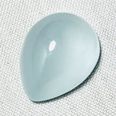 Echter Heller Blauer Aquamarin Tropfen Cabochon 10.69ct 16.3x12.5mm