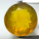 Echter Gelber Runder Feuer Opal aus Mexico 10.55ct 14.8mm