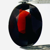 Echter Roter Ovaler Granat 1.2ct 8x6mm