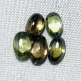 Echtes Lot Mit Farbigen Ovalen Zirkon Cabochon 3.18ct 6x3.5mm